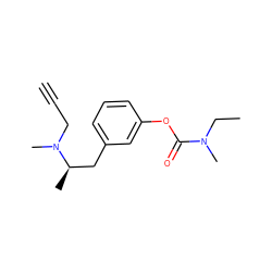 C#CCN(C)[C@H](C)Cc1cccc(OC(=O)N(C)CC)c1 ZINC000013492345