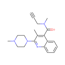 C#CCN(C)C(=O)c1c(C)c(N2CCN(C)CC2)nc2ccccc12 ZINC000013644293