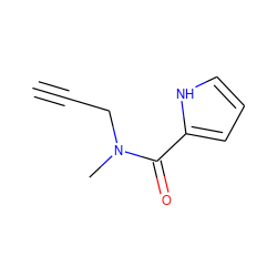 C#CCN(C)C(=O)c1ccc[nH]1 ZINC000013493582