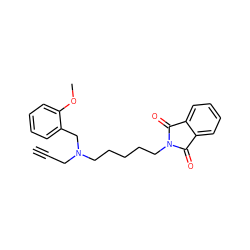 C#CCN(CCCCCN1C(=O)c2ccccc2C1=O)Cc1ccccc1OC ZINC001772607870