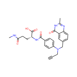 C#CCN(Cc1ccc2nc(C)[nH]c(=O)c2c1)c1ccc(C(=O)N[C@H](CCC(=O)NC)C(=O)O)cc1 ZINC000026980415