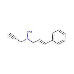 C#CCN(N)C/C=C/c1ccccc1 ZINC000026654730