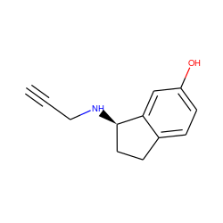 C#CCN[C@@H]1CCc2ccc(O)cc21 ZINC000012504285