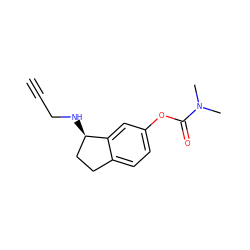 C#CCN[C@@H]1CCc2ccc(OC(=O)N(C)C)cc21 ZINC000027621056