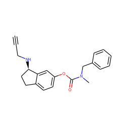 C#CCN[C@@H]1CCc2ccc(OC(=O)N(C)Cc3ccccc3)cc21 ZINC000013492258