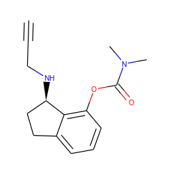 C#CCN[C@@H]1CCc2cccc(OC(=O)N(C)C)c21 ZINC000013492270