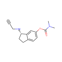 C#CCN[C@H]1CCc2ccc(OC(=O)N(C)C)cc21 ZINC000027621062