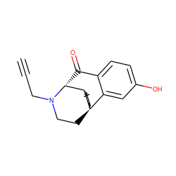 C#CCN1CC[C@]23CCCC[C@H]2[C@H]1C(=O)c1ccc(O)cc13 ZINC000013532269