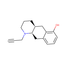 C#CCN1CCC[C@H]2Cc3c(O)cccc3C[C@H]21 ZINC000012355925