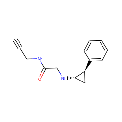 C#CCNC(=O)CN[C@H]1C[C@@H]1c1ccccc1 ZINC000115753212
