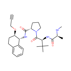 C#CCO[C@@H]1CCc2ccccc2[C@H]1NC(=O)[C@@H]1CCCN1C(=O)[C@@H](NC(=O)[C@H](C)NC)C(C)(C)C ZINC000103251520