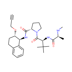 C#CCO[C@H]1CCc2ccccc2[C@@H]1NC(=O)[C@@H]1CCCN1C(=O)[C@@H](NC(=O)[C@H](C)NC)C(C)(C)C ZINC000103251519