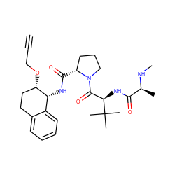 C#CCO[C@H]1CCc2ccccc2[C@H]1NC(=O)[C@@H]1CCCN1C(=O)[C@@H](NC(=O)[C@H](C)NC)C(C)(C)C ZINC000103251516