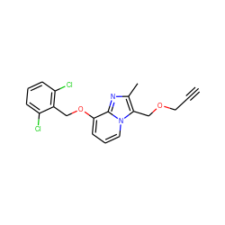 C#CCOCc1c(C)nc2c(OCc3c(Cl)cccc3Cl)cccn12 ZINC000013778226