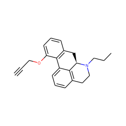 C#CCOc1cccc2c1-c1cccc3c1[C@@H](C2)N(CCC)CC3 ZINC000045336101