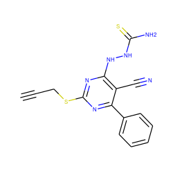 C#CCSc1nc(NNC(N)=S)c(C#N)c(-c2ccccc2)n1 ZINC000215983065