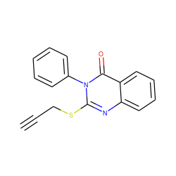 C#CCSc1nc2ccccc2c(=O)n1-c1ccccc1 ZINC000002224820