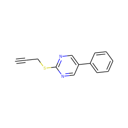 C#CCSc1ncc(-c2ccccc2)cn1 ZINC000003133757