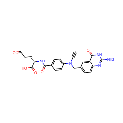 C#CN(Cc1ccc2nc(N)[nH]c(=O)c2c1)c1ccc(C(=O)N[C@@H](CCC=O)C(=O)O)cc1 ZINC000029470636