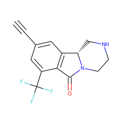 C#Cc1cc2c(c(C(F)(F)F)c1)C(=O)N1CCNC[C@@H]21 ZINC000036270523