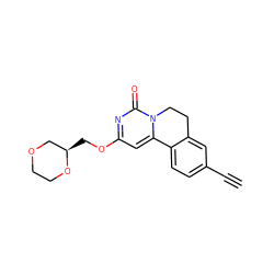 C#Cc1ccc2c(c1)CCn1c-2cc(OC[C@@H]2COCCO2)nc1=O ZINC000142909716