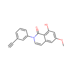 C#Cc1cccc(-n2ccc3cc(OC)cc(O)c3c2=O)c1 ZINC000096938022