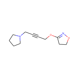 C(#CCN1CCCC1)COC1=NOCC1 ZINC000025985556