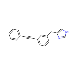 C(#Cc1cccc(Cc2c[nH]cn2)c1)c1ccccc1 ZINC000014979054