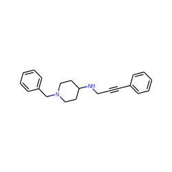 C(#Cc1ccccc1)CNC1CCN(Cc2ccccc2)CC1 ZINC000020477323