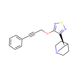 C(#Cc1ccccc1)COc1nsnc1[C@@H]1CN2CCC1CC2 ZINC000026730740