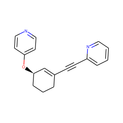 C(#Cc1ccccn1)C1=C[C@H](Oc2ccncc2)CCC1 ZINC000028526784