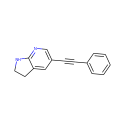 C(#Cc1cnc2c(c1)CCN2)c1ccccc1 ZINC000066074435