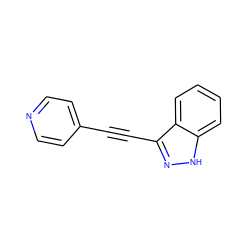 C(#Cc1n[nH]c2ccccc12)c1ccncc1 ZINC000066263693