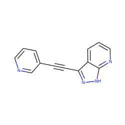 C(#Cc1n[nH]c2ncccc12)c1cccnc1 ZINC000066251575