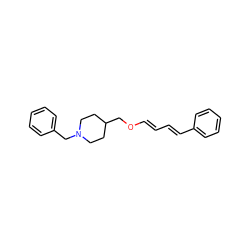 C(/C=C/c1ccccc1)=C\OCC1CCN(Cc2ccccc2)CC1 ZINC000026475276