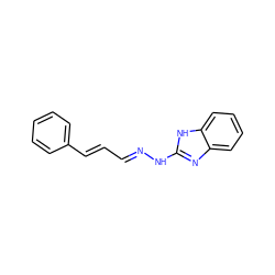 C(=C/c1ccccc1)\C=N\Nc1nc2ccccc2[nH]1 ZINC000008686065