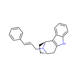 C(=C/c1ccccc1)\CN1[C@H]2CC[C@H]1c1c([nH]c3ccccc13)C2 ZINC000195291995