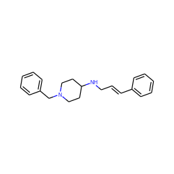 C(=C/c1ccccc1)\CNC1CCN(Cc2ccccc2)CC1 ZINC000020477318