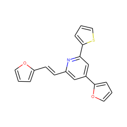 C(=C/c1ccco1)\c1cc(-c2ccco2)cc(-c2cccs2)n1 ZINC000028761930