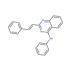 C(=C/c1nc(Nc2ccccc2)c2ccccc2n1)\c1ccccc1 ZINC000013743195