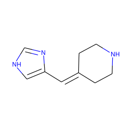 C(=C1CCNCC1)c1c[nH]cn1 ZINC000000016613