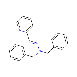 C(=N/N(Cc1ccccc1)Cc1ccccc1)\c1ccccn1 ZINC000013528595