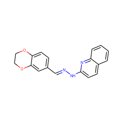 C(=N/Nc1ccc2ccccc2n1)\c1ccc2c(c1)OCCO2 ZINC000005692907