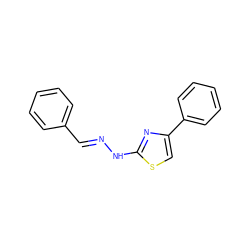 C(=N/Nc1nc(-c2ccccc2)cs1)\c1ccccc1 ZINC000003898794