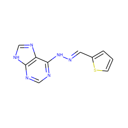 C(=N/Nc1ncnc2[nH]cnc12)\c1cccs1 ZINC000003894805