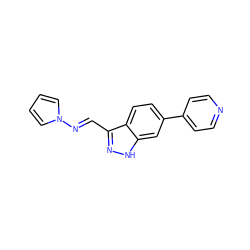 C(=N/n1cccc1)\c1n[nH]c2cc(-c3ccncc3)ccc12 ZINC000166734376