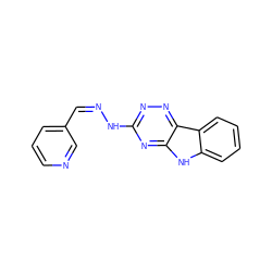 C(=N\Nc1nnc2c(n1)[nH]c1ccccc12)\c1cccnc1 ZINC000033849231