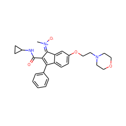 C/[N+]([O-])=C1\C(C(=O)NC2CC2)=C(c2ccccc2)c2ccc(OCCN3CCOCC3)cc21 ZINC000028956120