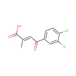 C/C(=C\C(=O)c1ccc(Cl)c(Cl)c1)C(=O)O ZINC000000022274