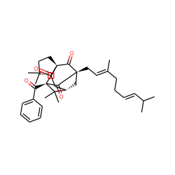 C/C(=C\C[C@]12C[C@H]3C[C@@H]4C(C)(C)CC[C@@]4(C1=O)C(=O)[C@](C(=O)c1ccccc1)(C2=O)C3(C)C)CC/C=C/C(C)C ZINC000473135470